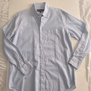 Paul & Shark Yachting Cotton Check Men’s Oxford Size42 161/2 Event Travel Preppy